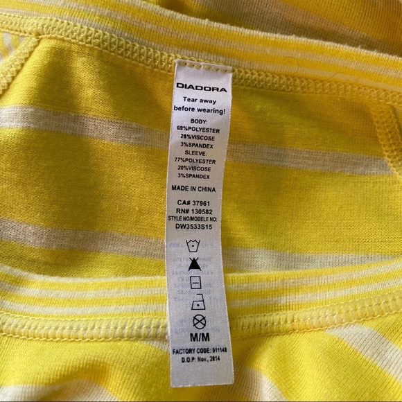 💥5/$25 Diadora‎ striped long sleeve  top - Picture 4 of 5